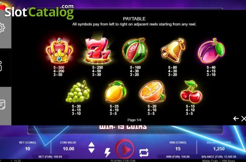 Скрин7. Mighty Fruits слот