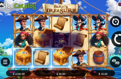 Скрин3. Barti's Treasure слот