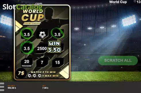 Скрин4. World Cup (Wild Gaming) слот