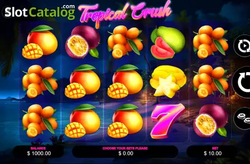 Скрин2. Tropical Crush (Wild Gaming) слот