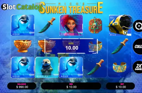 Скрин3. Nico's Sunken Treasure слот