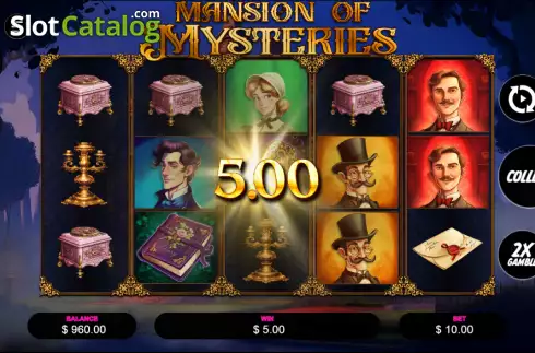 Скрин3. Mansion of Mysteries слот