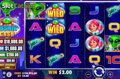 Скрин5. Cosmic Cash слот