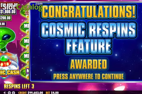 Скрин6. Cosmic Cash слот