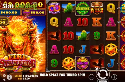 Скрин2. Fire Stampede слот