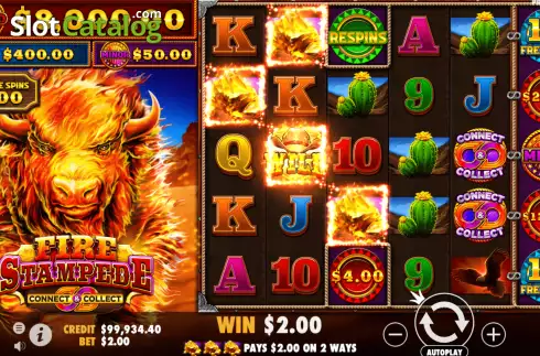 Скрин3. Fire Stampede слот