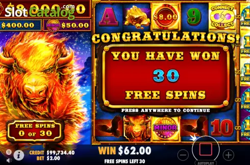 Скрин6. Fire Stampede слот