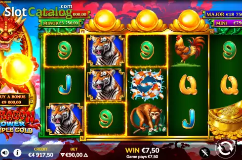 Скрин3. Dragon Power Triple Gold слот