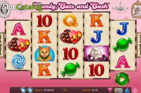 Скрин2. Candy Cats and Cash слот