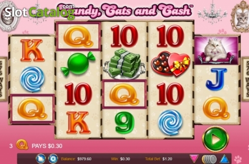 Скрин3. Candy Cats and Cash слот
