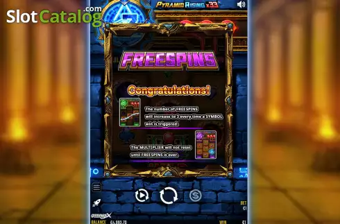 Скрин6. Pyramid Rising x33 слот