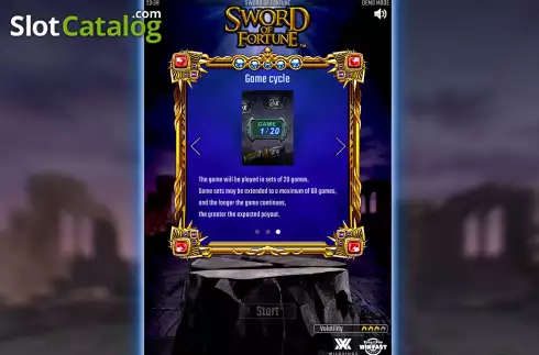 Скрин2. Sword of Fortune слот