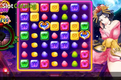 Скрин2. Oiran Hearts слот