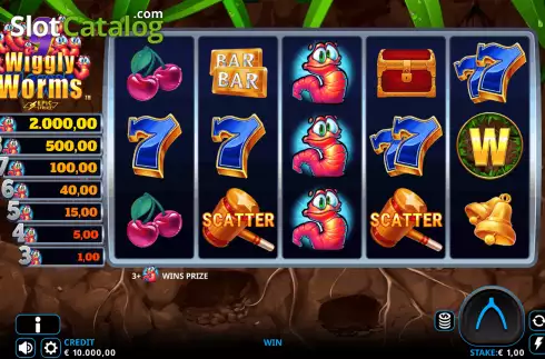 Скрин2. 9 Wiggly Worms слот