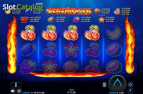 Скрин5. Blazing Sea 5 слот