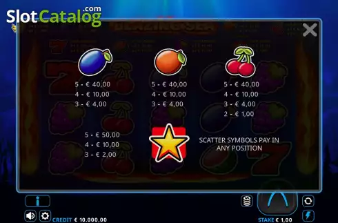 Скрин8. Blazing Sea 5 слот