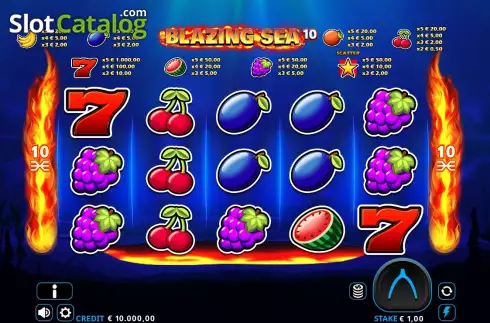 Скрин2. Blazing Sea 10 слот