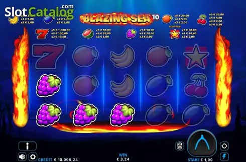 Скрин3. Blazing Sea 10 слот