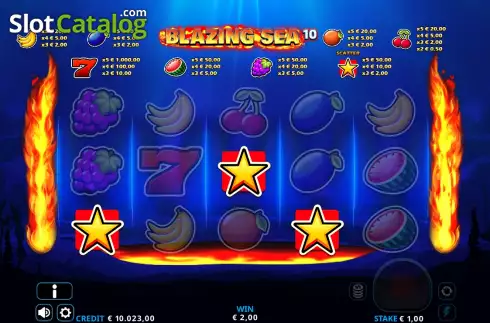 Скрин4. Blazing Sea 10 слот