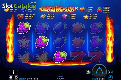 Скрин5. Blazing Sea 10 слот