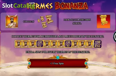 Скрин2. Hermes Bonanza слот