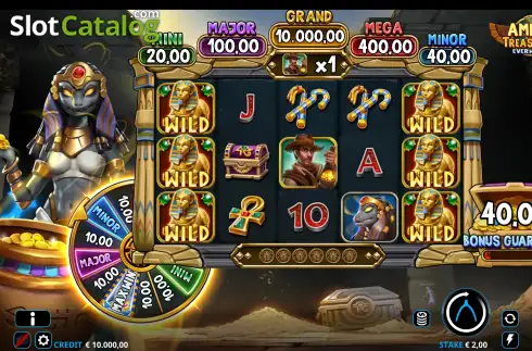 Скрин2. Ammit Treasure 2 EverWheel слот