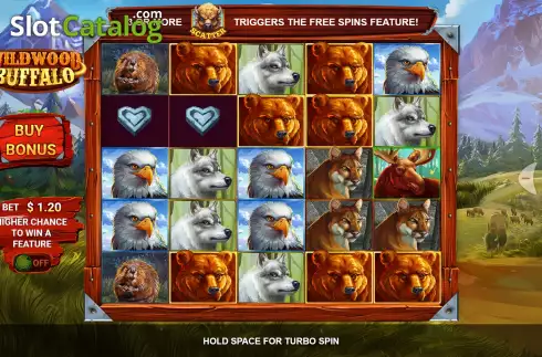 Скрин2. Wild Wood Buffalo слот