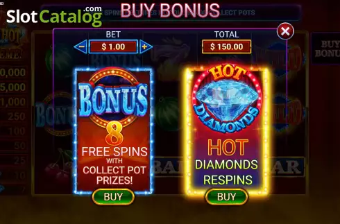 Скрин6. 12 Super Hot Diamonds Extreme слот