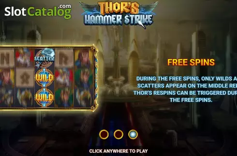 Скрин2. Thor's Hammer Strike слот