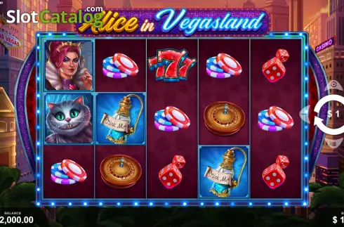 Скрин3. Alice in Vegasland слот