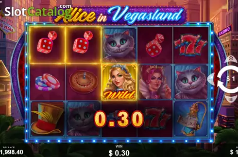 Скрин4. Alice in Vegasland слот