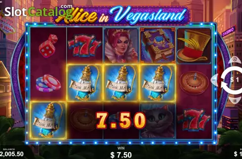 Скрин5. Alice in Vegasland слот