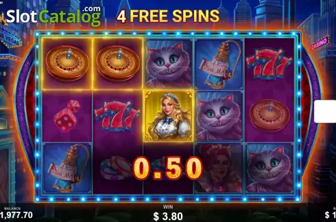 Скрин7. Alice in Vegasland слот