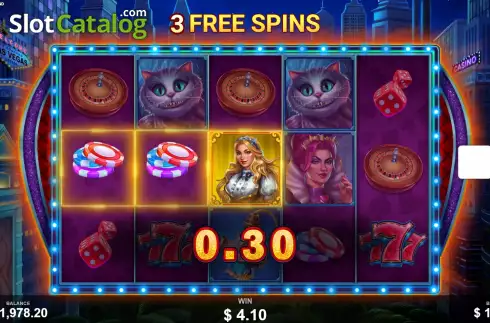 Скрин8. Alice in Vegasland слот