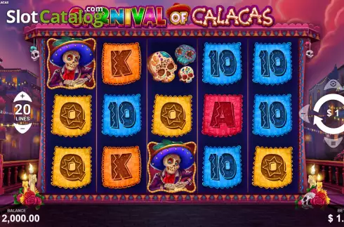 Скрин3. Carnival of Calacas слот