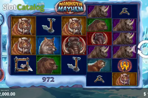 Скрин3. Mammoth Mayhem слот