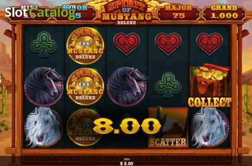 Скрин3. Spirit of Mustang Deluxe слот
