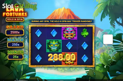 Скрин3. Lava Fortunes Hold N Spin слот