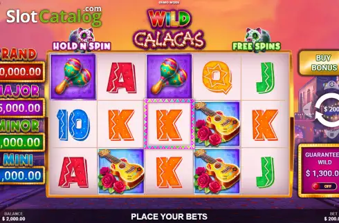 Скрин2. Wild Calacas слот