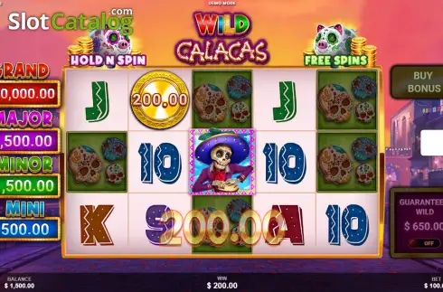 Скрин3. Wild Calacas слот