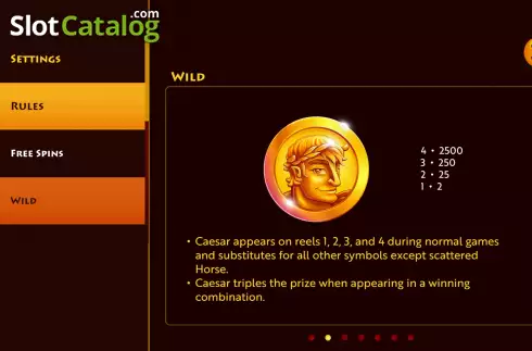 Скрин9. Caesar's Victory слот