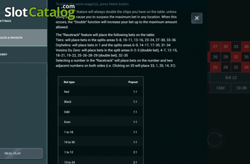 Скрин7. European Roulette (Woohoo) слот