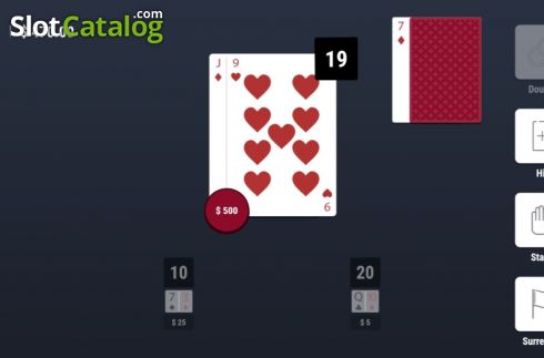 Скрин3. Blackjack (Woohoo) слот
