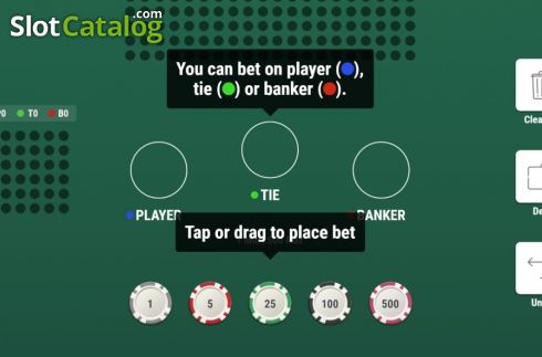 Скрин3. Baccarat (Woohoo) слот