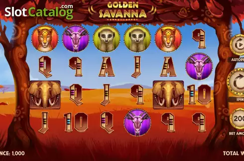 Скрин3. Golden Savanna слот