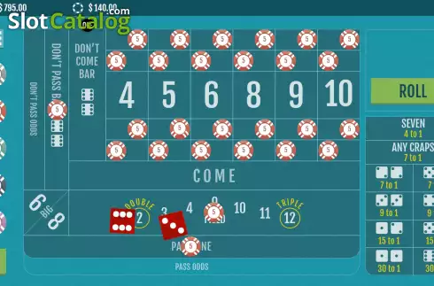 Скрин4. Craps (Woohoo) слот