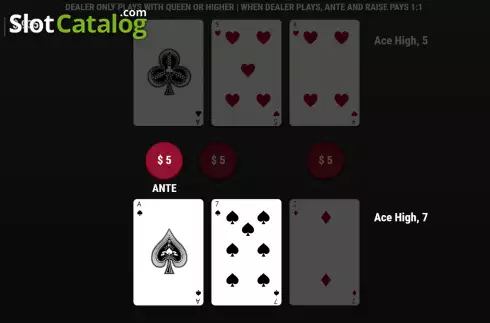 Скрин3. Tri Card Poker (Woohoo) слот