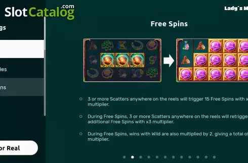 Скрин5. Lady's Magic Charms Hot Drop Jackpots слот