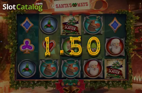 Скрин4. Santas Ways слот