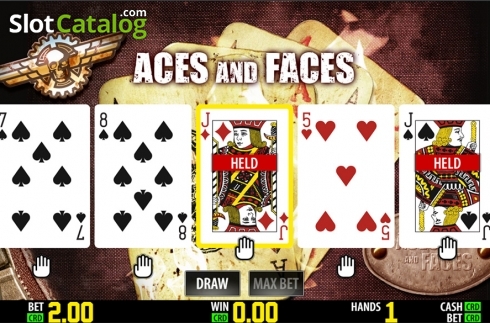 Скрин3. Aces And Faces HD слот
